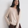 Tencel Cashmere Bottoming Shirt Women's Autumn and Winter Loose Round Neck Solid Color Top Skin-friendly Knitted Sweater