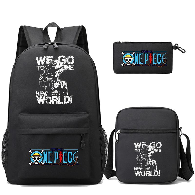 3 шт./компл. аниме цельный рюкзак с наплечной сумкой пенал для мальчика и девочки школьная сумка женская дорожная сумка Mochila