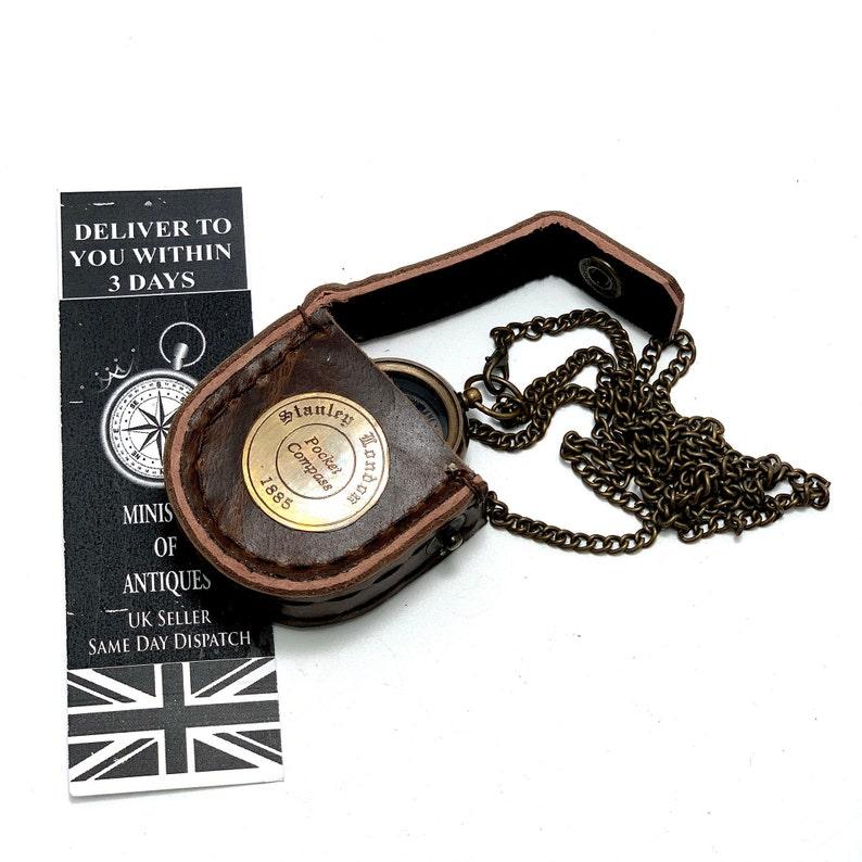 Mini Compass Locket Necklace, Tiny Brass Compass, Compass Pendant, Handmade Gift, Gift for Her, Gift for Him, Mens Gift, Valentines Day Gift