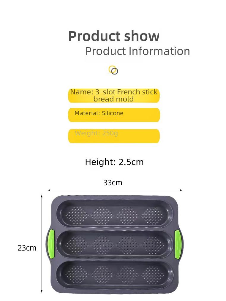 Силиконовая форма для выпечки багета: Трехсекционная ромбовидная форма для выпечки тортов своими руками.