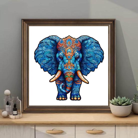 1 набор деревянных пазлов в форме животных, нестандартная головоломка, обучающая игра-головоломка «Лес»