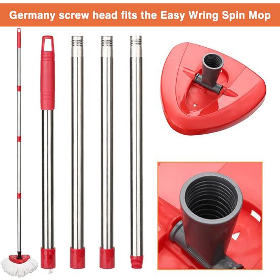 Mop Stick Stainless Steel Mop Replacement Handle Convenient Brooms Handle Stick with Hanging Hole for Home