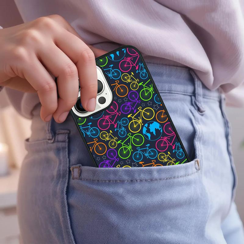 Bike Pattern Phone Case For iPhone 17 Air 15 16e 14 13 Pro Max Coque 12 11 Pro Max PLUS cover