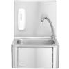 Hands-Free Knee-Operated Stainless Steel Washbasin Sink - Hendi 810309