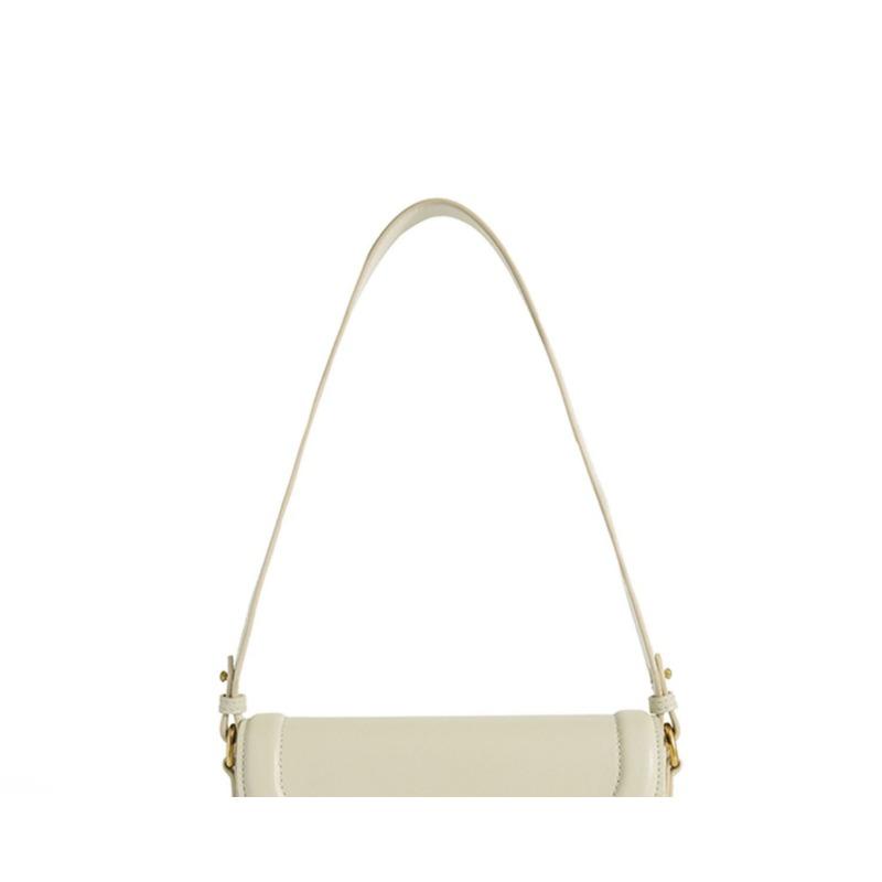 Handbag Niche Half Round Saddle Bag Women's Shoulder Strap Genuine Leather Shoulder Bag Cowhide Straddle Bag