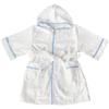 Bloom Imabari Kids' Bathrobe/Bath Poncho, Hooded, Towel Fabric, Gauze Fabric, Quick-Drying, 100% Cotton, Made In Japan, Size S (White)