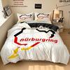 Pattern Bedding Quilt Set Quilt Cover Pillowcase Home Birthday Gift(1 * duvet cover + 2 * pillowcase, without core)