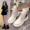 2025 Autumn New Internet Celebrity British Style Martin Boots Women's Fashion Platform Locomotive Advanced Sense Fried Street Versatile Short Boots