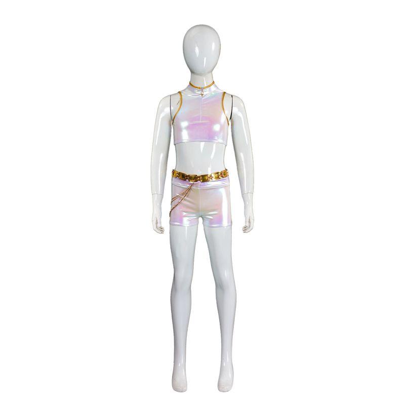 K-Pop Demon Hunter Girls Group Cosplay Costume Lumi White Colorful Stage Performance Outfit Cosplay Costume Cross-Border Factory