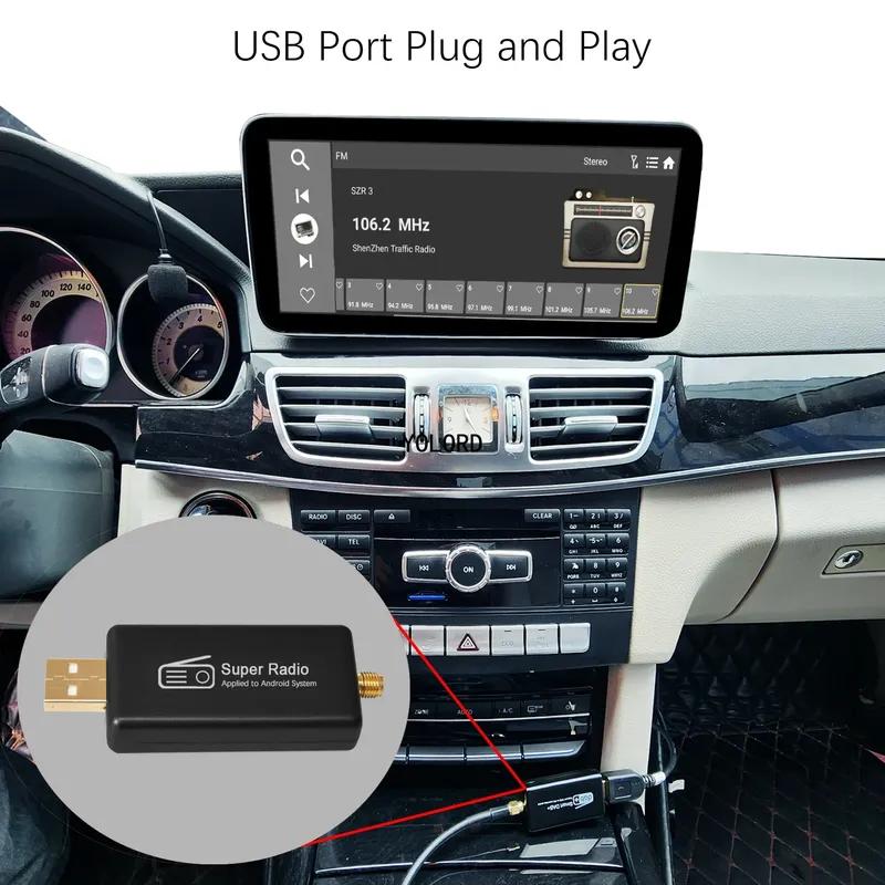 Мини автомобильная радиостанция Plug and Play, стереоадаптер-приемник AM/FM, USB-интерфейс, антенна. Применяется для мультимедийной системы Android.