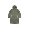 Casual Mid-Length Hooded Down Jacket Men Outerwear Green CU0281-380