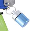Mini Waterproof Bottle Camping Storage Case Metal Pocket Pill Case Keychain Container Pill Box Case