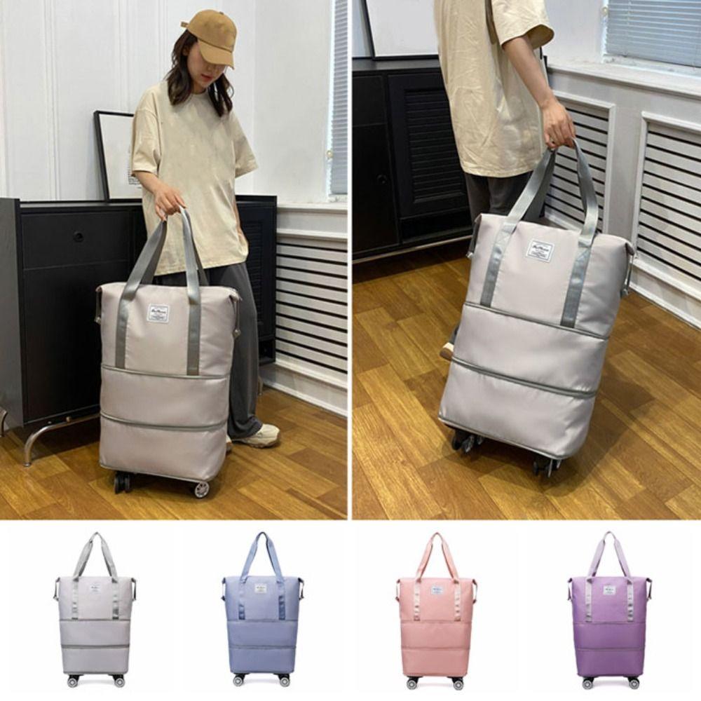 Складная дорожная сумка-тоут из ткани Оксфорд, спортивная сумка для хранения багажа, сумка для спортзала на колесах, для работы