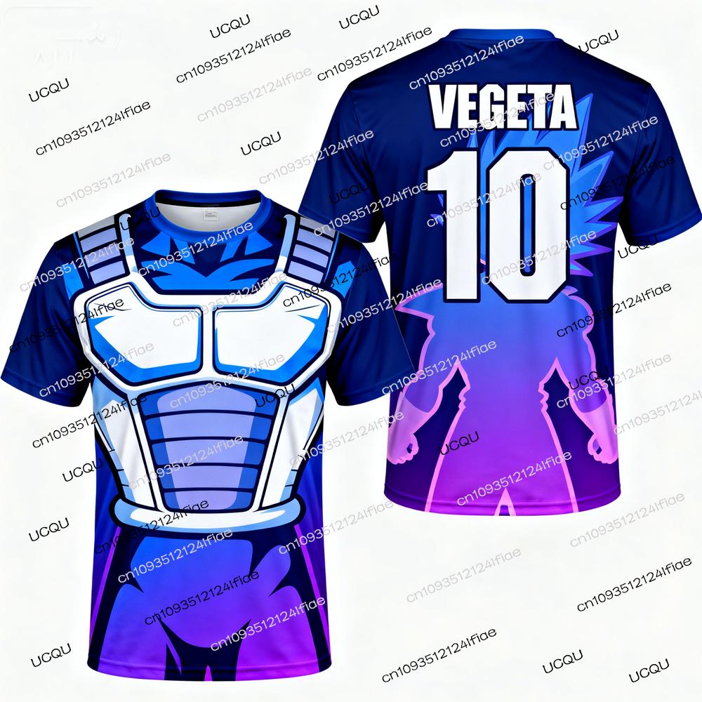 Japan Anime 3D Print Sports Quick-dry Breathable Men T-shirt Outdoor Football Jersey Harajuku Parent-child Short-sleeve Clothing