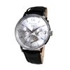 FOREVER Women's Watch, Large, Unisex, Retro Quartz, Antique Model, Day Date, Forever FL-2030, Leather Strap (Silver-Silver)