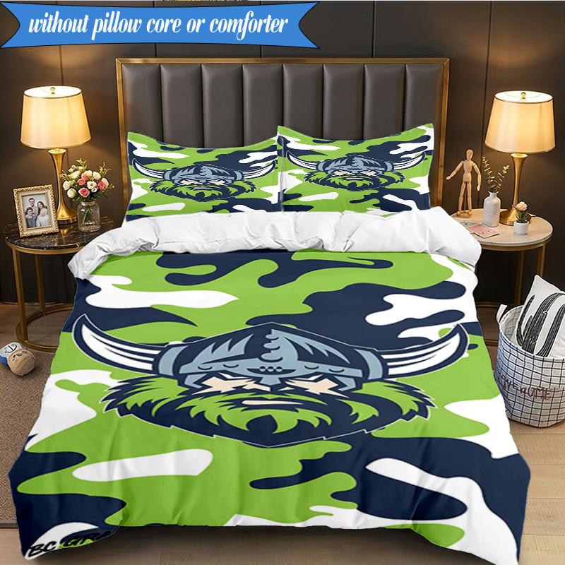 3PCS Canberra Camouflage Warrior Bedding Set 2D Printing (Includes 1 Duvet Cover + 2 Pillowcases Coreless), Bedroom decor,Fan gift