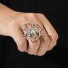 Adjustable Halloween Simulation Ring Exaggerate Your Style with Delicate Minimalism Tricky Personality Ring