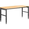 VEVOR Workbench Adjustable Height, 183 x 64 cm Garage Table with 72 – 97 cm Heights & 900KG Load Capacity