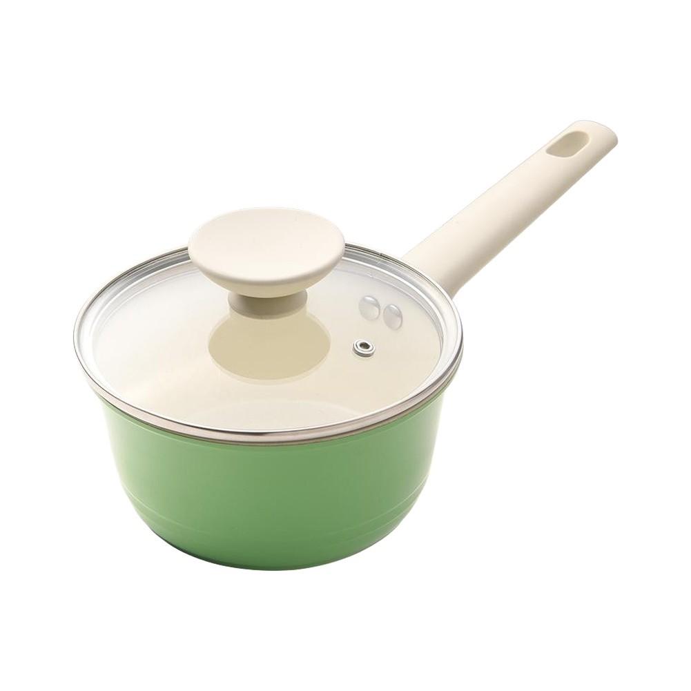 Sturdy Construction Saucepan with Clear Lid for Boiling For Milk Porridge Noodles and Other Daily Cooking Activities