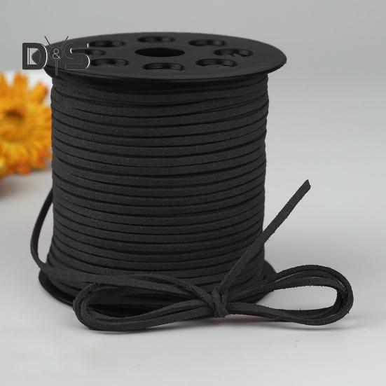 Бархатная веревка длиной 100 ярдов, шириной 3 мм, бархатный шнур для самостоятельного изготовления шнурков для обуви, изготовления ювелирных изделий, ремешка, ожерелья, браслета, плетеной веревки