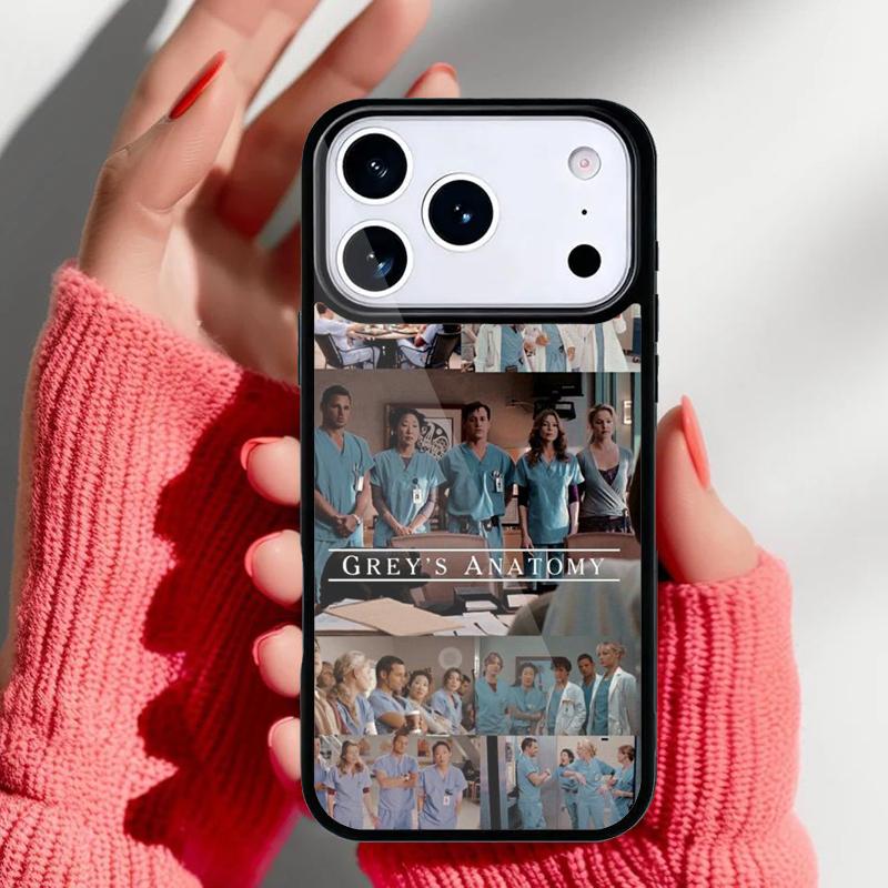 Greys Anatomy Collage Phone Case for iPhone 17 16 15 14 13 Pro Max Back Cover for 12 11 Pro Coque