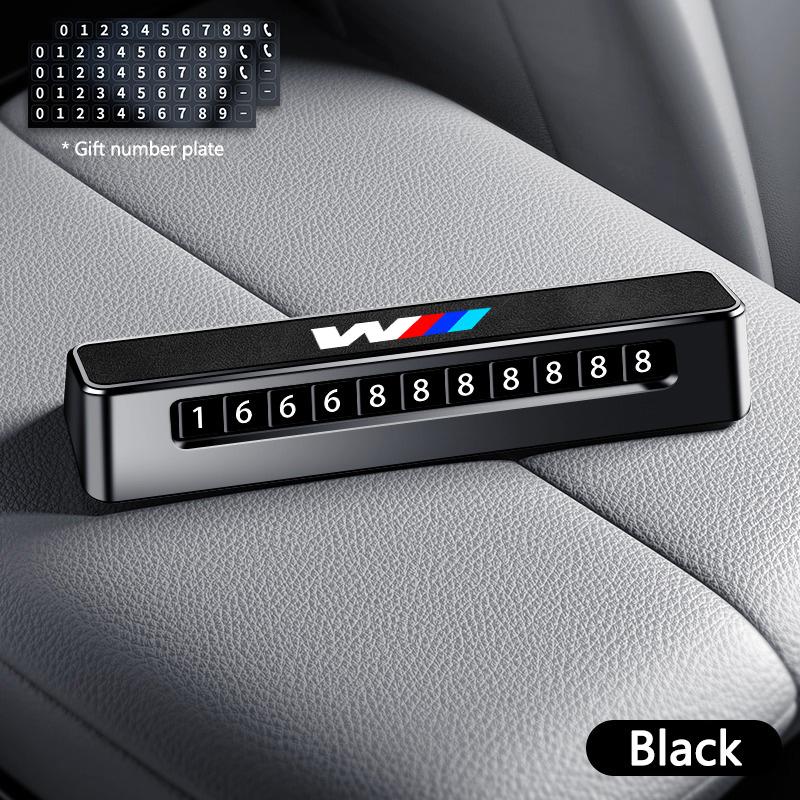 Suede Car Phone Number Card Temporary Parking Card Plate Telephone Number For BMW M E34 E36 E60 E90 E46 F10 F20 F30 X5 X6 X1 M3 AQ36