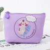 Cartoon Cute Cat Printed Coin Purse PU Multifunctional Coin Key Storage Bag Bank Credit ID Card Holder Sanitary Pad Organizer