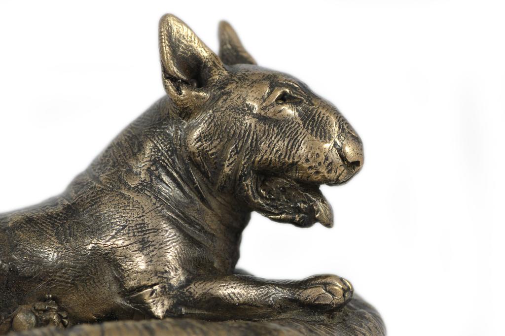 Bulterier, Bull Terrier Iii - Statuetka Psa, Figurka Do Biura, Trofeum Na Wystawę Psów Marki Art-Dog