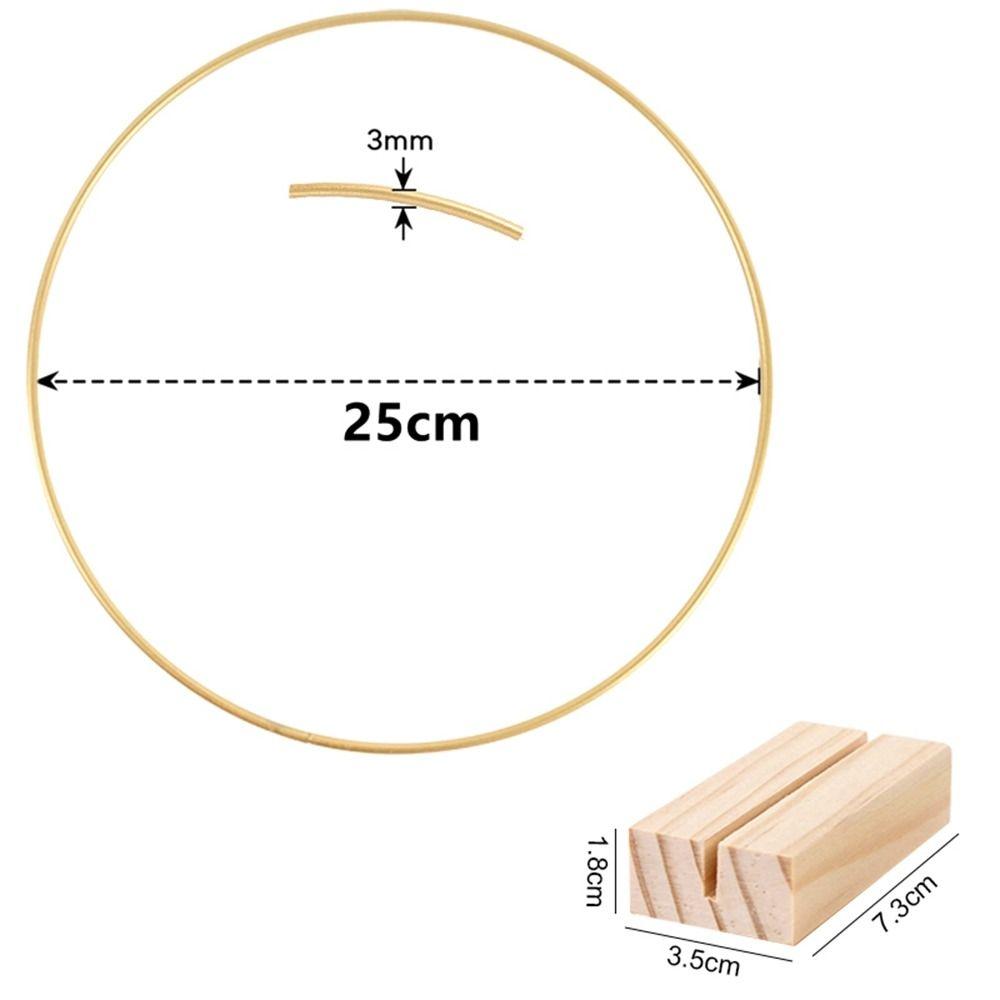 Metal Flower Garland DIY Table Decor Ring Fashion Card Holders  Wedding