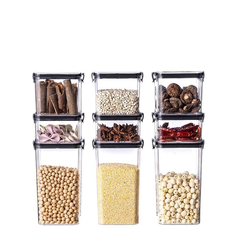 Airtight Plastic Storage Container for Grains, Cereals, Spices, and Tea