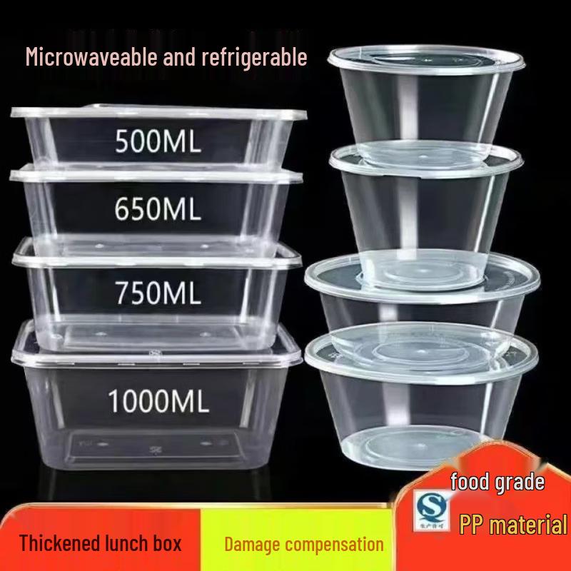 Yangge Disposable Round Plastic Food Container with Lid