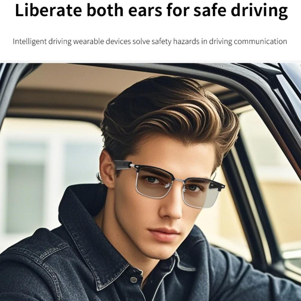 Smart Audio Bluetooth Glasses Blue Light Color Change Sunglasses UV400 Polarized Anti Blue Light Lens IPX5