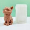 Cats Candle Molds Sitting Cats Silicone Moulds Scented Candle Casting Molds Animal Clay Moulds for Cake Decorations