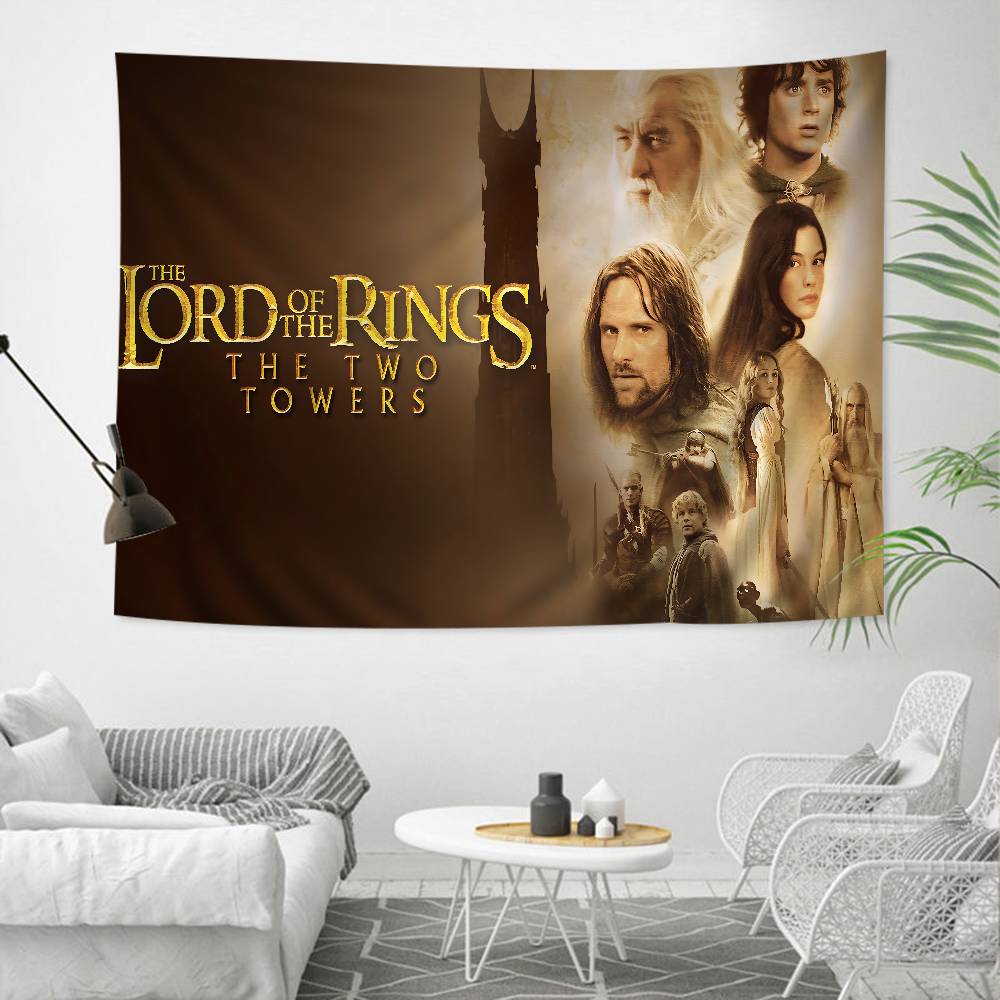 Classic Movie LLord Of The Rings Anime Colorful Tapestry Wall Hanging Hanging Tarot Hippie Wall Rugs Dorm Wall Art Decor