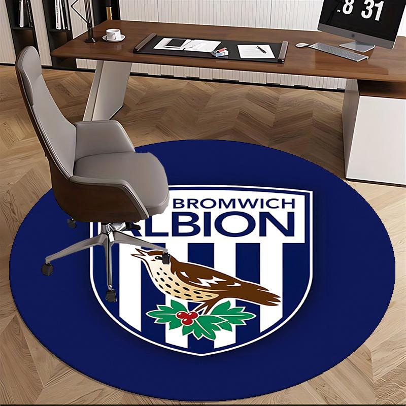 West Bromwich Albion Chair mat Round Rug-Office carpet, Non-slip, Suitable for Living Rooms, Bedrooms decor.1205028a