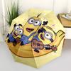 1 шт. Зонт-трость Minions, музыкальный, с автоматическим открытием/закрытием, складной, ветрозащитный, 8 спиц, легкий, для путешествий, для женщин/мужчин, a0903203