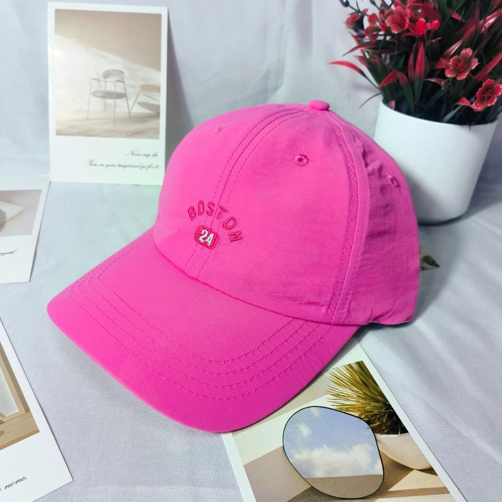 Spring and summer ins wind quick-drying peaked cap soft top casual letters thin baseball cap shading and sun protection