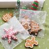 100pcs Self-adhesive Candy Bag Baking Packaging Gift Bag Party Cookie Bag  Cookies Packing