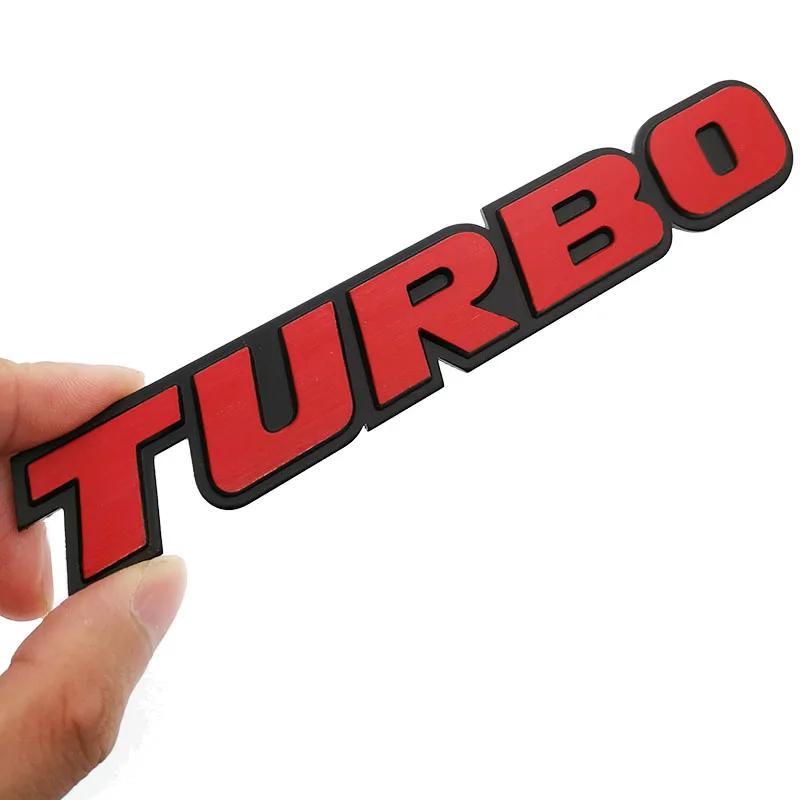 1 шт. 3D наклейка-эмблема TURBO, значок на кузов, заднюю дверь багажника для Ford Focus 2 3 ST RS Fiesta Mondeo Tuga Ecosport Fusion, стайлинг автомобиля