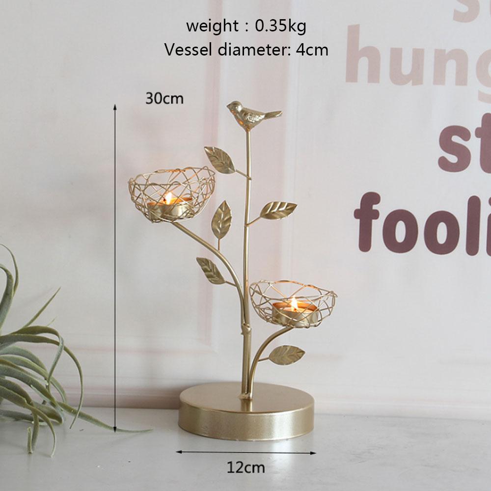 Кованые золотые птицы для домашнего декора, подсвечники, свадебные украшения, аксессуары, подсвечники для канделябра, центральный элемент