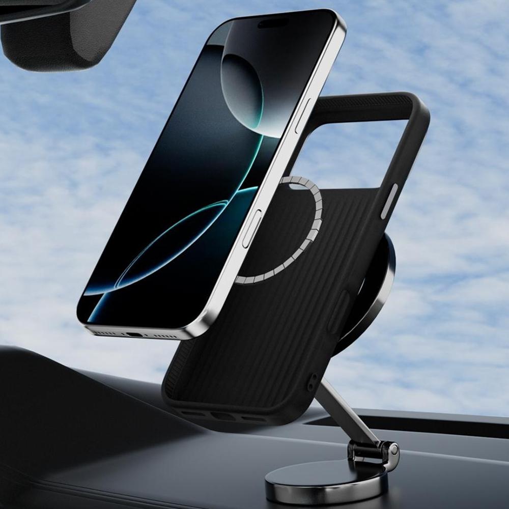 ABEEL Чехол для iPhone 17 Pro Max, совместимый с MagSafe, с принтом, ПК, ТПУ, алюминиевый сплав, кожаный чехол для телефона