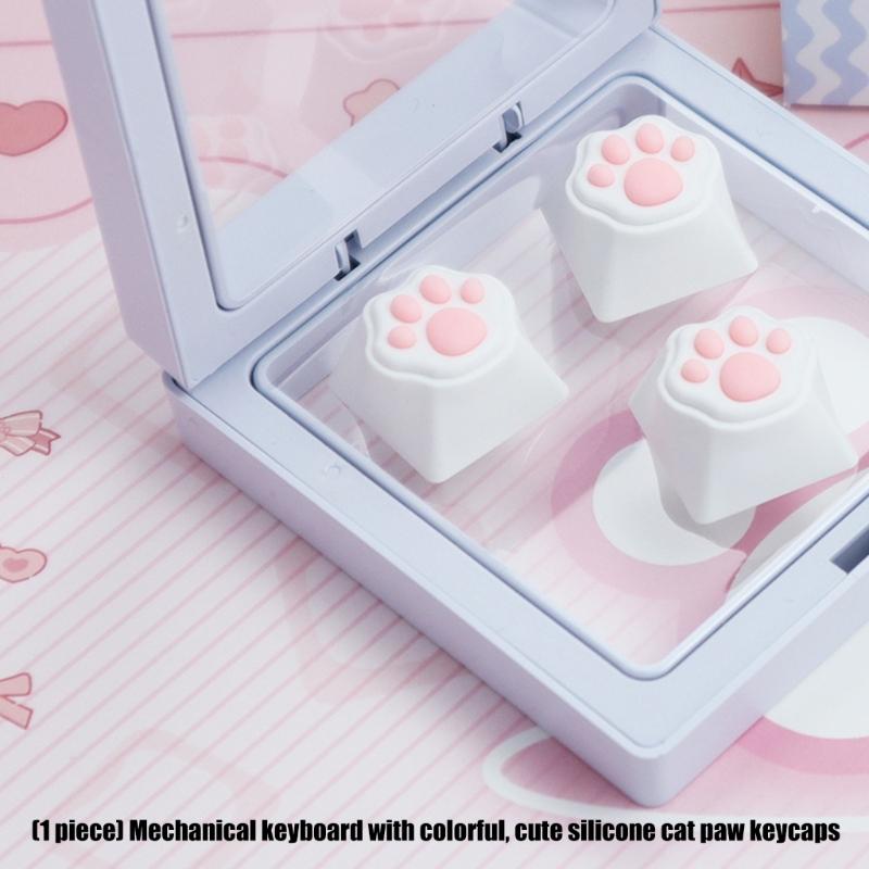 Кошачьи лапки CatPaw Ручная работа Кастомные Силиконовые Кейкапы для Переключателей Механических Клавиатур