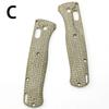 1Pair Micarta Material Folding Knife Handle Patches Scales Grips for Bugout 535 Knives DIY Making Accessory Shank Part