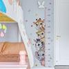 1 шт. Ростомер с животными, настенная роспись, ПВХ наклейка на стену, самоклеящаяся съемная наклейка для стен, украшение для стен