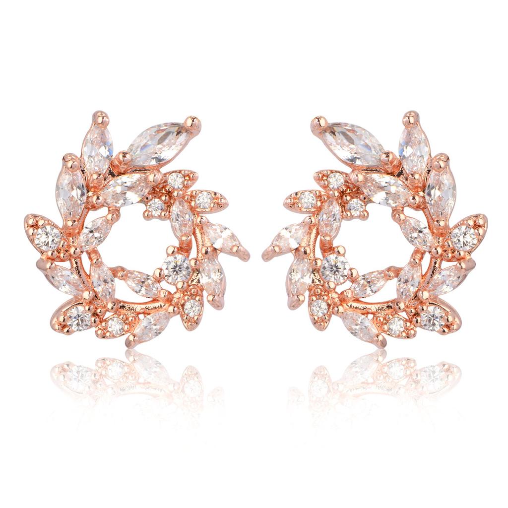 Earrings Women's Fashion Leaf Stud Earrings