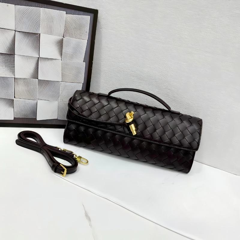 Hand-woven Bag, Hardware Lock, Dinner Bag, High-end Shoulder Bag, Women's Underarm Clutch Bag