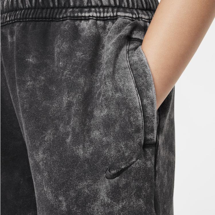 Nike Трикотажные спортивные штаны Culture Tie-Dye, удобные, мягкие, повседневные, детские штаны, черные, темно-серые FZ5264-010