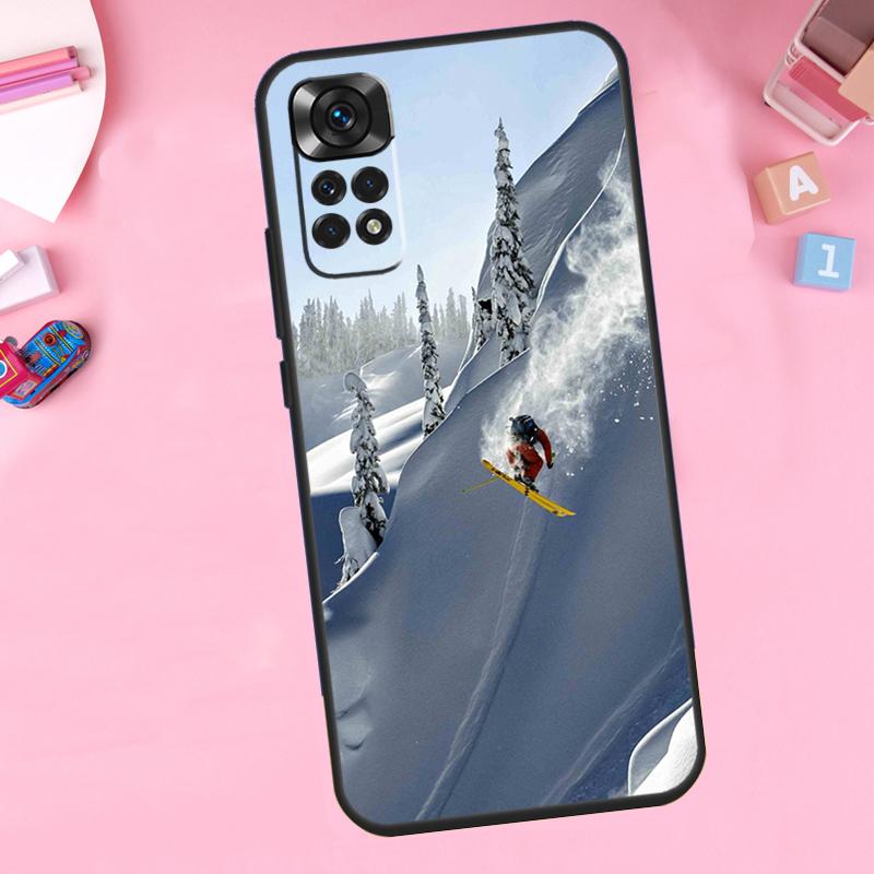 Ski Neige Snowboard For Xiaomi Redmi Note 13 14 9 10 11 12 15 Pro Plus Phone Case For Redmi 15 C 14C 10C 12C 13C