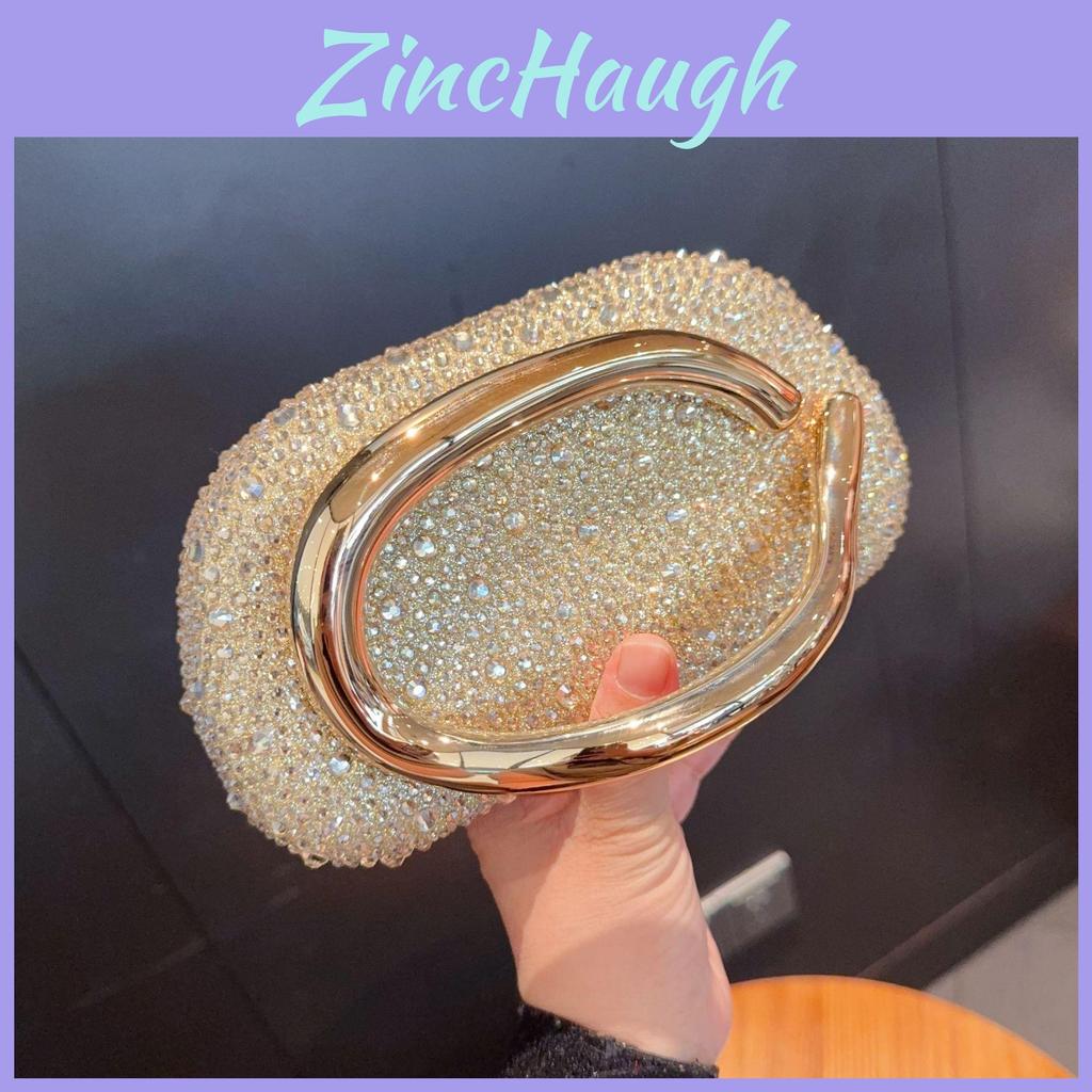 Acrylic Evening Clutch With Rhinestone Embellishments For Party And Dinner Events