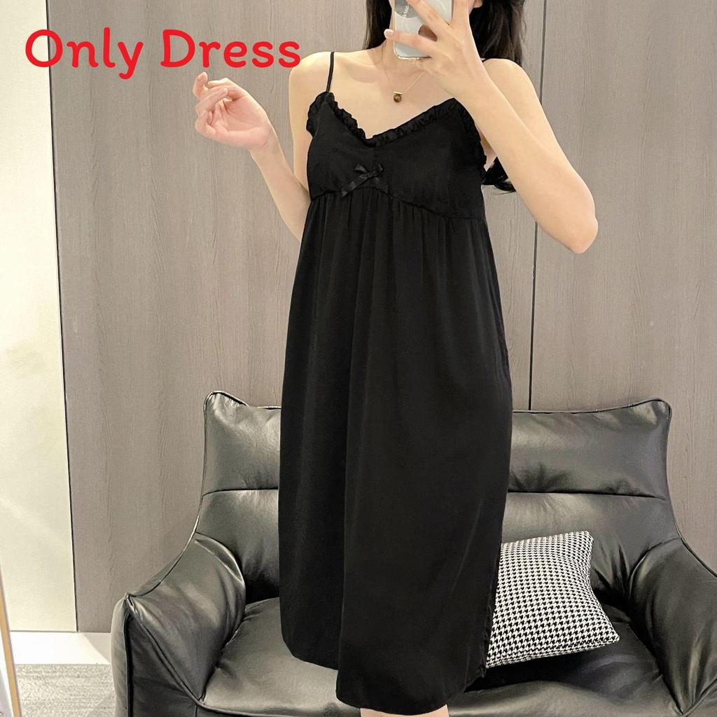 Ice Silk Sleeveless Nightdress With Vneck For Summer Lounge And Sleep Comfort